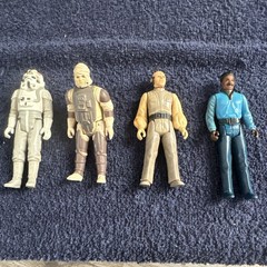 4 Each Vintage 1980 Kenner Star Wars Figures Hong Kong See Pictures For Cond