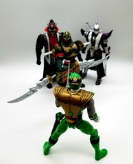 Power Rangers Ninja Storm Ninja Flash Complete Rangers w/ Vexacus Zurgane Lothor