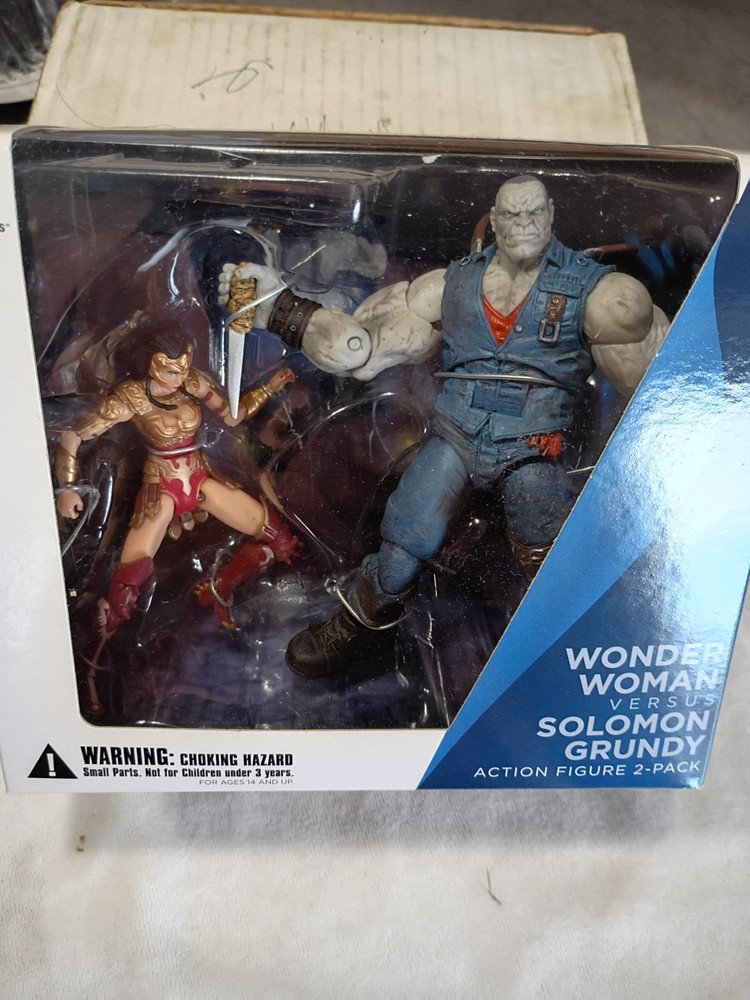 New Wonder Woman vs Solomon Grundy Figure Set Injustice Gods Among Us ComicCon
