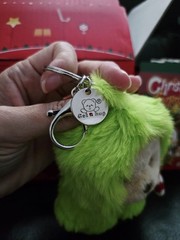 *Limited Edition*Handmade 5.9inch Green Monster Grinch Teddy Bear Keychain