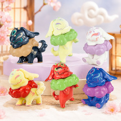 Kawaii Mythical Goat Spirit Bai Ze Gashapon Figure Japanese Capsule Toy 1 Random