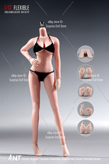 1/12 Female Seamless Body Flexible Pale Medium Bust For 6″ Action Figure Doll