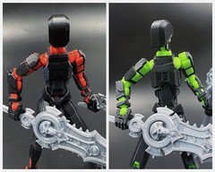 3D Printed Movable Multi-Jointed Action Figure Collectible Set New 3D Printed