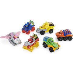 NEW NICKELODEON PAW PATROL DINO RESCUE EXCLUSIVE TRUE METAL 6 VEHICLE GIFT PACK