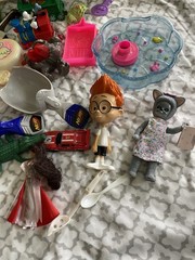 Lot Of 60 Vtg Kids Toys Figures Mixed Lot Fun 70s 80s 90s Y2K Fisher price Disne