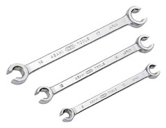 TRUSCO ASH Double-ended Flare Nut Wrench 8mm x 10mm FW0810 Silver