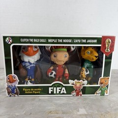 FIFA World Cup 2026 Mascot Action Figure Set Clutch Maple Zayu 3 Pack NIB