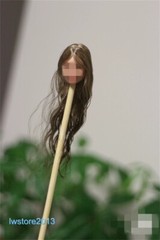 1/6 1/12 Artificial Hair Wig Cover For 12″ 6″ Female Action Figure Head Body Toy