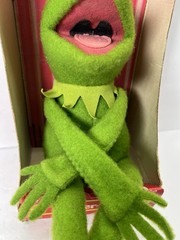 Vtg 1977 Kermit the Frog Fisher Price #850 Jim Henson Muppets Plush W/ Box