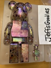Medicom BE@RBRICK x Anever clear 400% and 100% set Bearbrick
