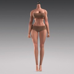 US ANT 1/6 T307M Suntan Skin Plump Girl 12″ Muscular Female Action Figure Body