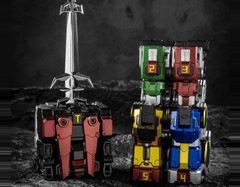 Lucky Cat Micro Cosmos MC-01S Metalic Ver. Elvis Voltron mini GoLion Set 5