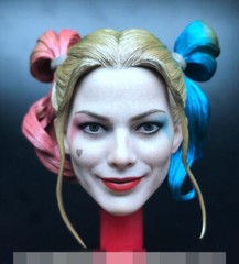1/6 Scale Women Clown Prison Head Sculpt Carving Model Cosplay Fit 12” Female