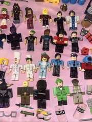 Large Mixed Lot of Robolox Action Figures & Accessories Toy Lot