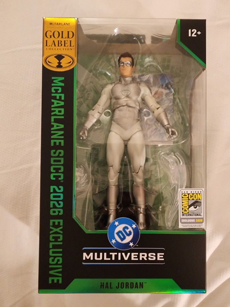 Mcfarlane DC Multiverse Hal Jordan Gold Label SDCC 2026 Exclusive Figure In Hand