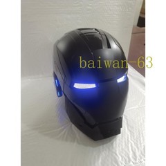 US STOCK Iron Man 1:1 Matte Black MK5 Helmet Deformable Voice Control Wearable