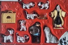 Disney 101 Dalmatians NEW SEALED Play Figurines Cruella de Vil Jasper & Puppies