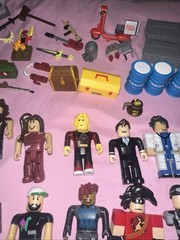 Large Mixed Lot of Robolox Action Figures & Accessories Toy Lot