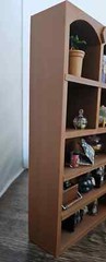 Miniature Wall/Tabletop Brown Display Shelf MiniVerse, MiniBrand, Trinkets 1:6