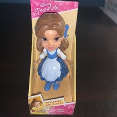 Disney Princess Mini Poseable Action Figure Doll Mini Toddler Belle Blue Dress