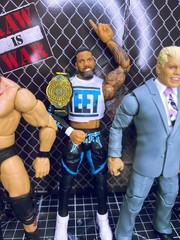 Custom Mattel WWE Elite Fixup Lot I Jey Uso, Cody Rhodes, X-Pac and Stone Cold