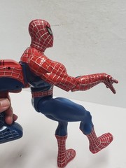 *WORKS* Marvel 2002 SpiderMan Kicking Punching 13″ Hero Action Figure Tobey
