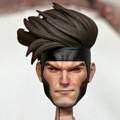 1/12 Custom Painted Gambit Head Carving For 6”Mafex ML Action Figure(No Figure)