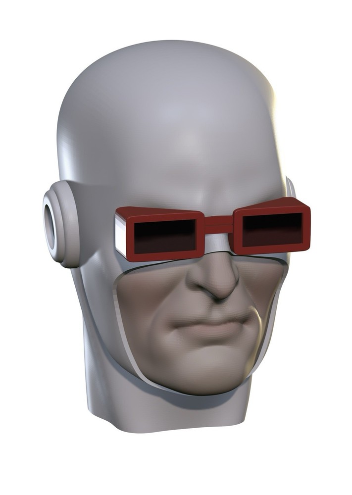 High Temperature Man Custom Action Figure Head 1:9 or 1:6 Mego
