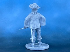 Musketeer Soldiers. Scale Miniature Resin Model for Collectors 40mm