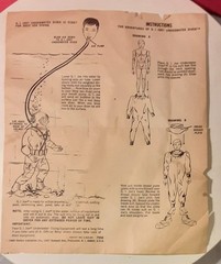 1969 GI JOE VINTAGE GI JOE DEEP SEA DIVING EQUIPMENT INSTRUCTIONS ORIGINAL RARE