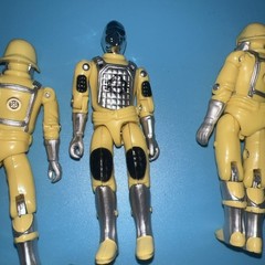 GI Joe Cobra Yellow De Aco Black Major Custom commando with 3 support troopers