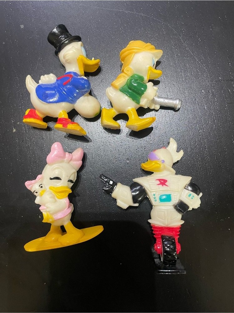 Vintage 1992 Ducktales Disney Afternoon Kelloggs PVCs (full set of 4) toys ducks