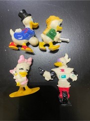 Vintage 1992 Ducktales Disney Afternoon Kelloggs PVCs (full set of 4) toys ducks