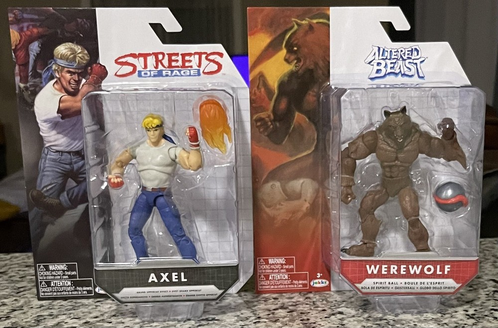 Altered Beast Werewolf & Streets Of Rage Axel Jakks Pacific Sega Figure NEW