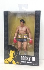 (2016) NECA 7″ Rocky 3 Series 1 “Rocky Balboa” 40th Anniv. Figure NIB (BOX DMGE)