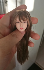 1/6 Female Head Sculpt Beauty Girl Cute Customized Fit 12”PH LD UD Figure Doll