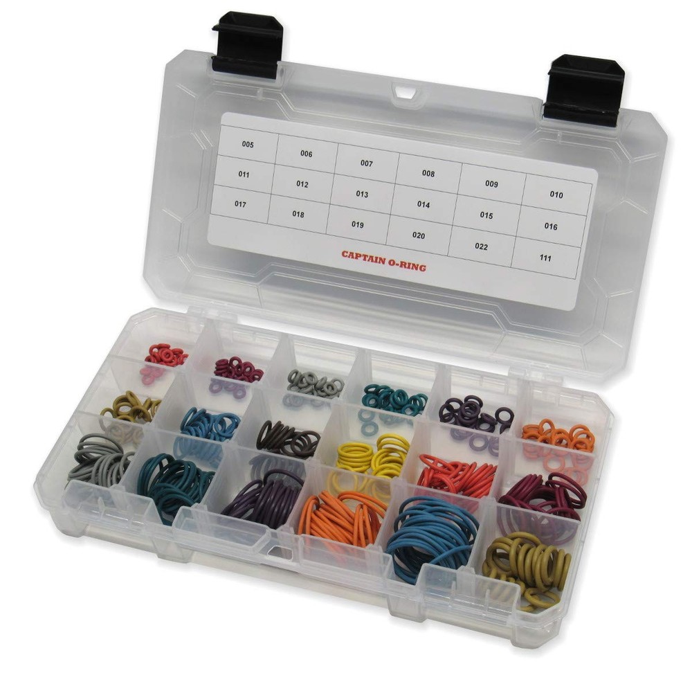 Captain O-Ring Players Kit Large Color Coded Master Paintball Oring Kit – 18 …