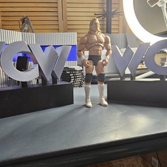 WWE Mattel Two WCW Nitro Stage Entrance Medium Logos (2) Accessory