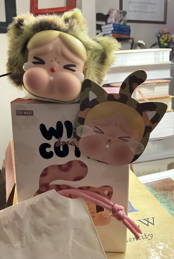 Pop Mart – Wild But Cutie Crybaby-Camo Cutie-New With Box, Bag, Card