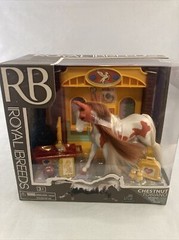 Lanard Toys Royal Breeds Chestnut Tobiano Horse 85105 Play Set NEW