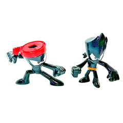 Two NINJA KIDZ TV Cartoon Game Figure Toys 1 pcs no weapon