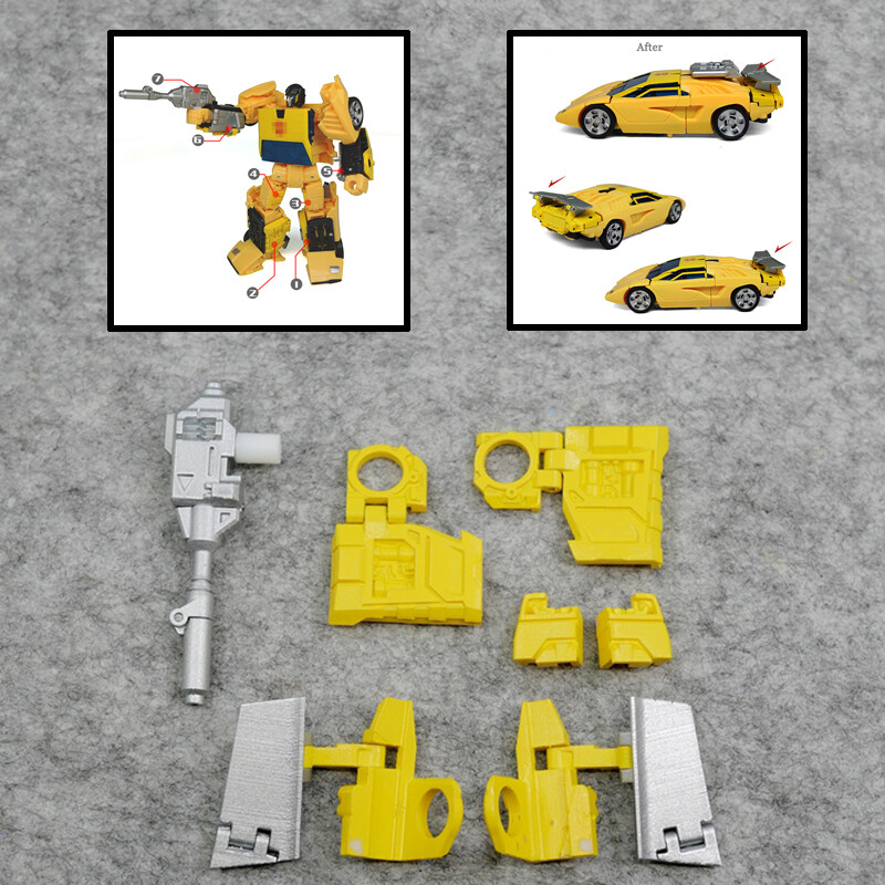 Weapon Leg Filler Car Spoiler Upgrade Kit For Earthrise Sunstreaker Accessories