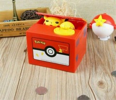 Pikachu Electronic Piggy Bank Mischief Coin Stealing Musical Bank New