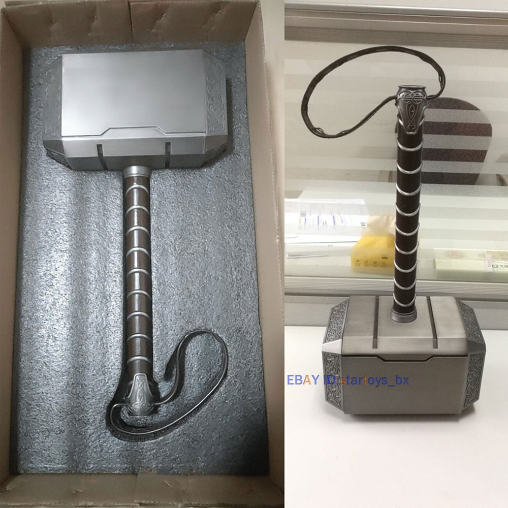 HCMY 1:1 Full Metal 2.0 Thor’s Hammer Model Figure For Cosplay Figurine Action