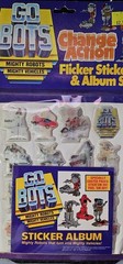 Vintage 1984 Gobots Lenticular Puffy Flicker Stickers & Album Cy-Kill Leader 1