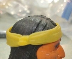 1960’s-70’s Marx Johnny West Geronimo Yellow Headband Good Cond 2 Age Stains #4