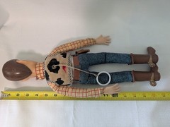 Vintage Disney Pixar Thinkway Toy Story Woody Pull String Doll 15” DOESNT WORK