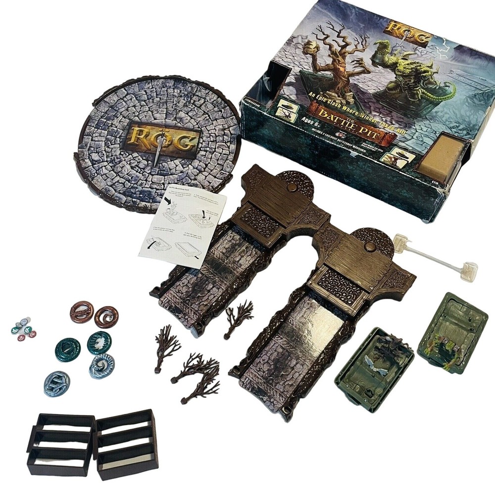 ROG Battle Pit Arena Action Playset Board Game Winner Takes All Battle Warriors