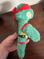 Vintage 1988 Ace Novelty TMNT Teenage Mutant Ninja Turtles Raphael 9.5” Plush