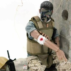 1/6 Special Force Wounded Soldier Action Figure Army Action Figures Playset Toys
